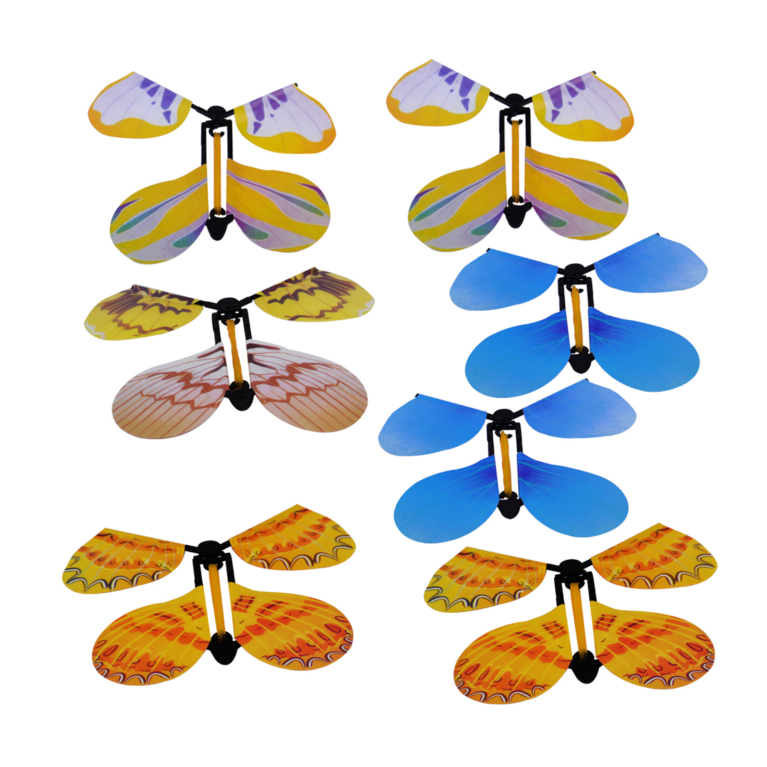 7x Magician Trick Requisite Magischer Spielzeug Fliegende Schmetterling Kokon tp