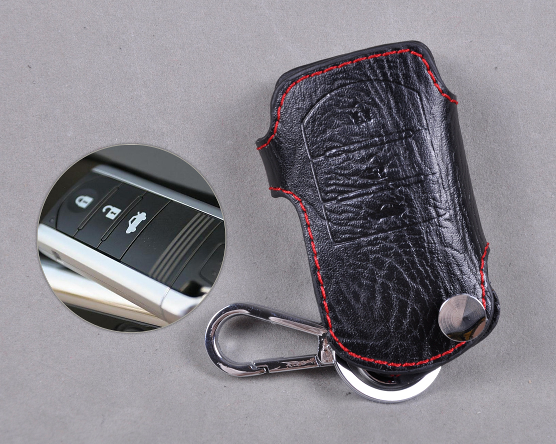 Genuine Leather Remote Key Chain Holder Case Cover Fob for Acura MDX ...