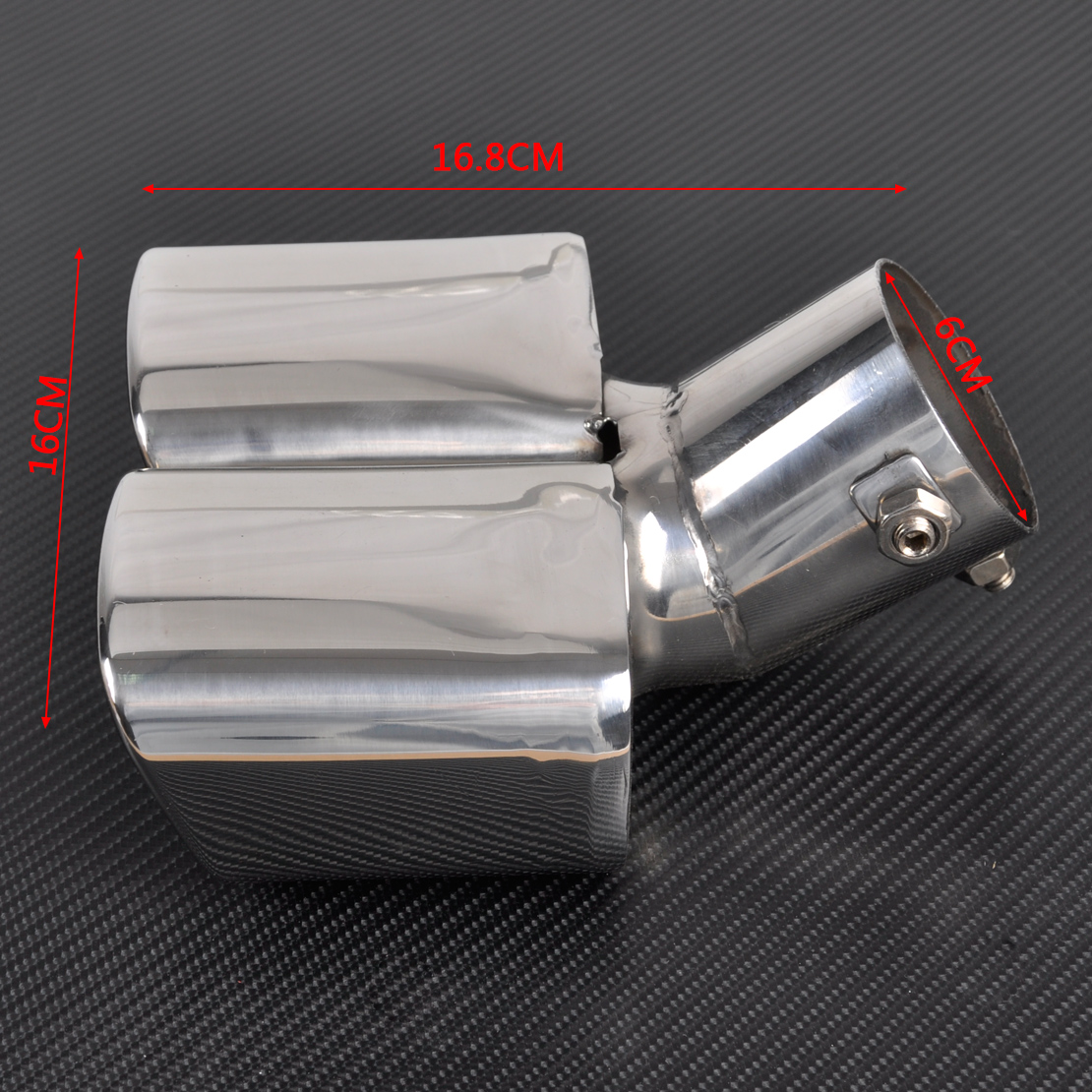 Universal CURVED Exhaust Rear Tail pipe 32mm