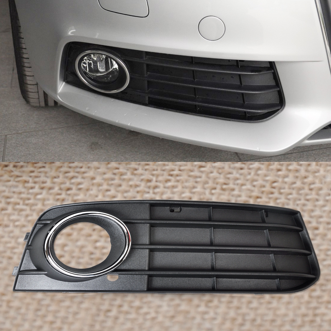 8K0807682A 01C Right Bumper Fog Light Cover Grille Grill Fit for