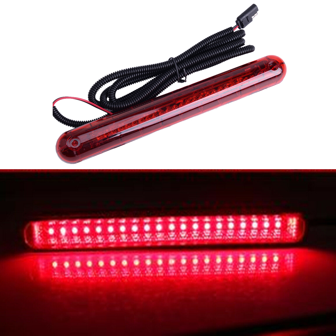 Car High Mount Rd Brake Stop Warning Tail Light Rear Windshield Third Led Ebay