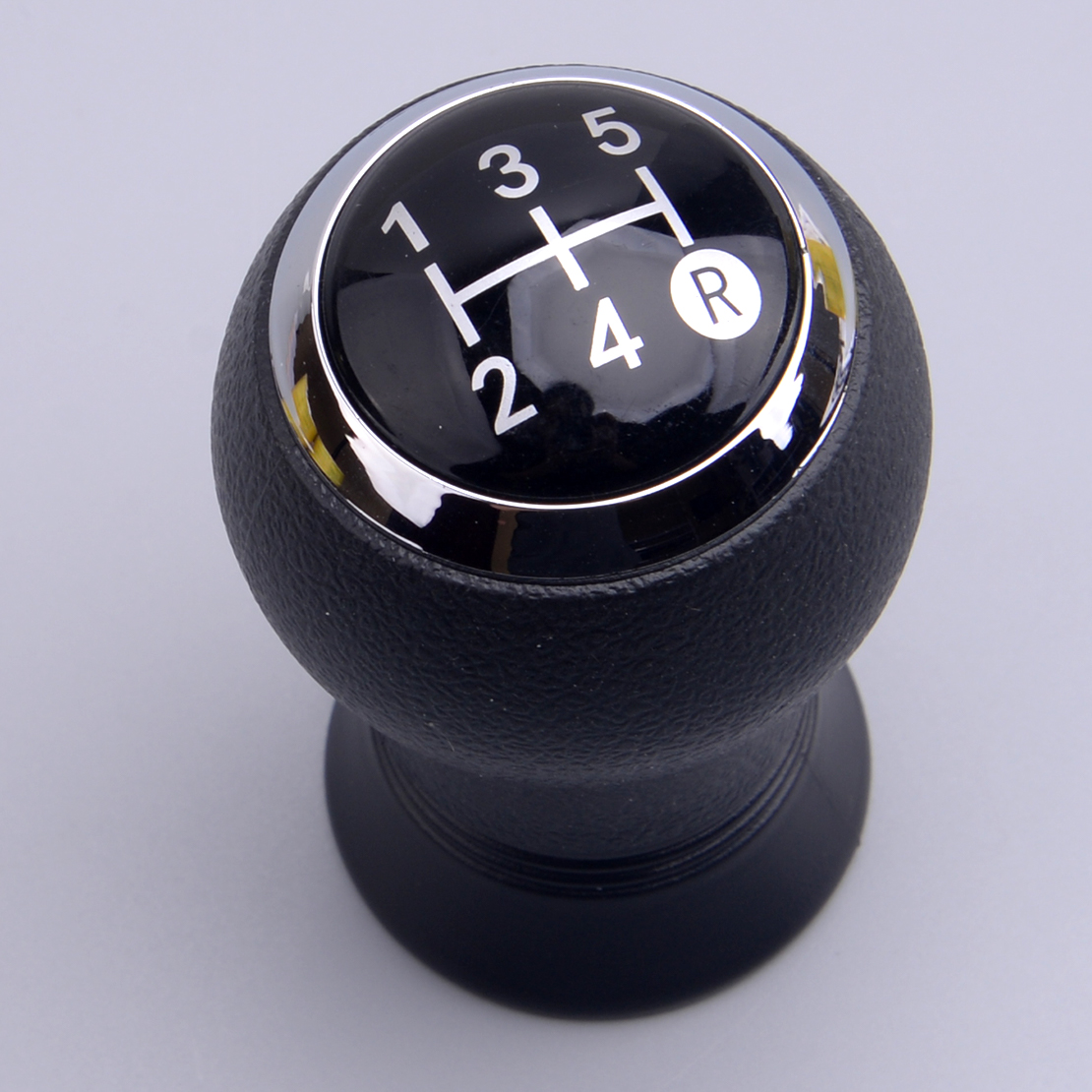 5 Speed Gear Shift Stick Knob Pu Leather Fit For Toyota Yaris 2005-2010 