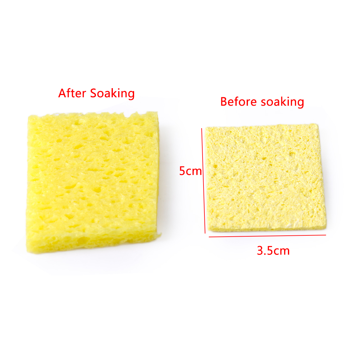 50pc Soldering Iron Cleaning Sponge Welding Solder Iron Tip Sponges 50x35x15mm 728360615565 Ebay 9674