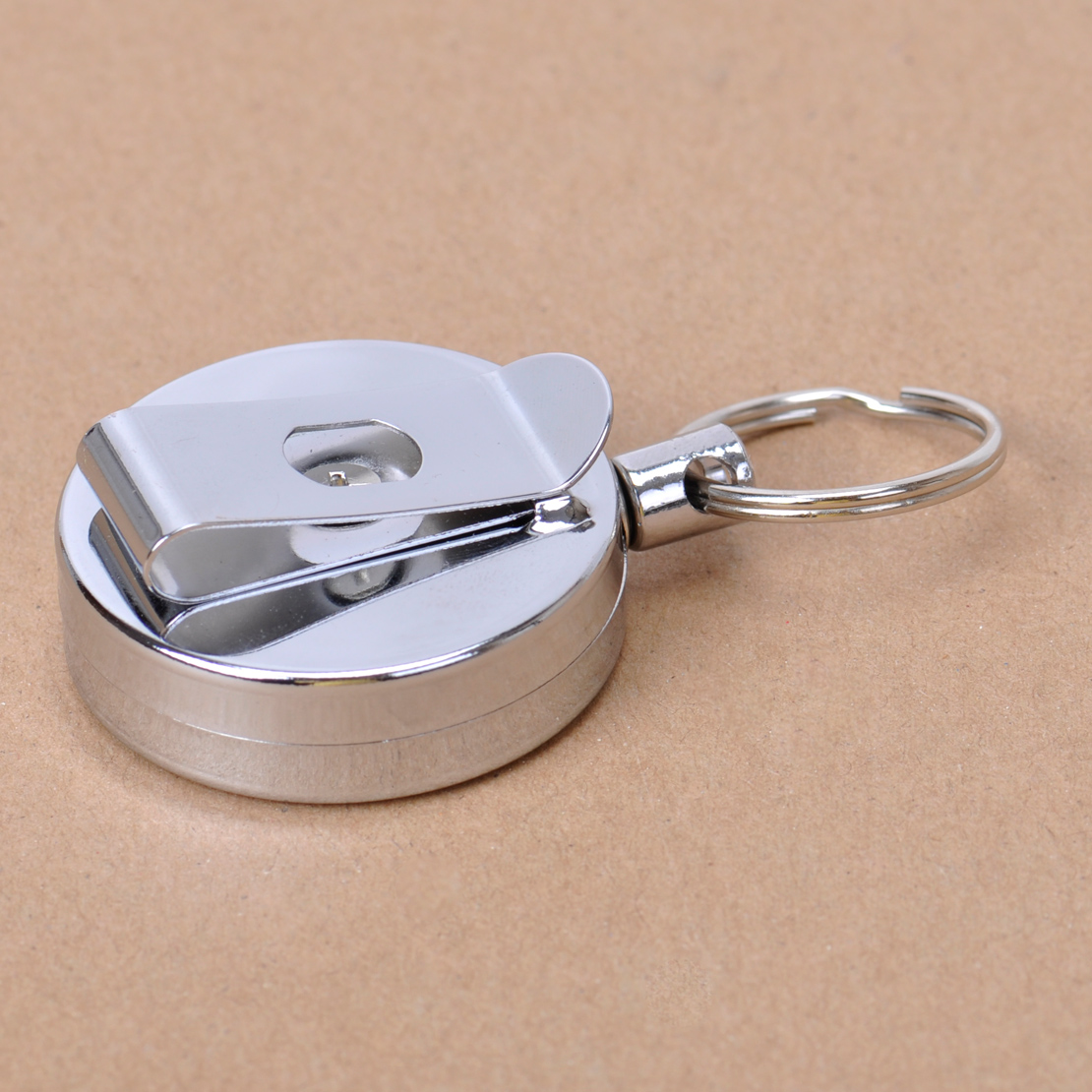 Retractable Recoil Key Chain Key ring reel Belt Clip Badge ID Card ...