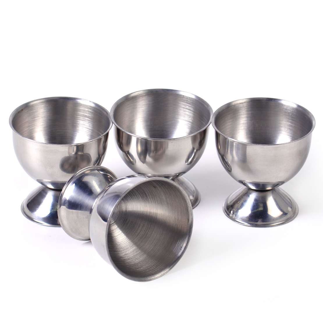 4pcs Stainless Steel Soft Boiled Egg Cups Holder Tabletop Cup Kitchen Tool Set Ebay