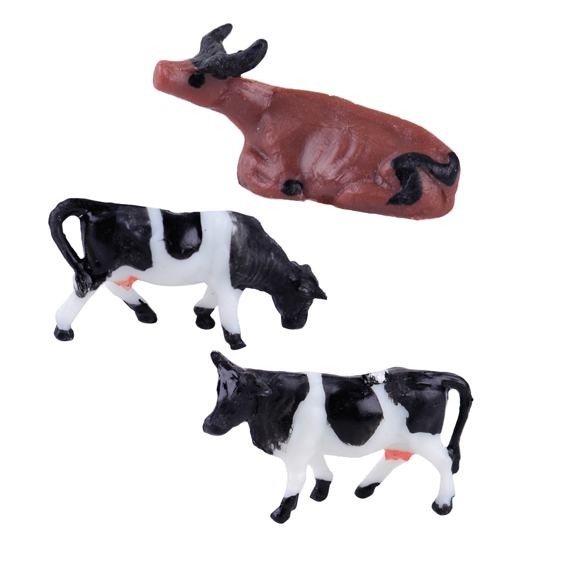 Download 10pcs HO Scale Model Farm Animal Figures 1/87 Cows for Train Building Layout | eBay