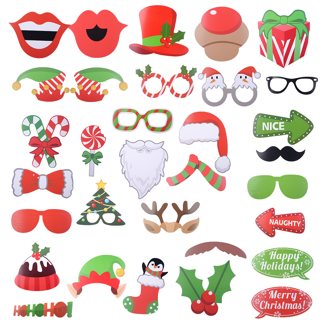 Other Christmas Decorations X Mas Photo Booth Requisite Bilderrahmen Weihnachten Lustige Foto Accessoires Home Furniture Diy 5050 Pk